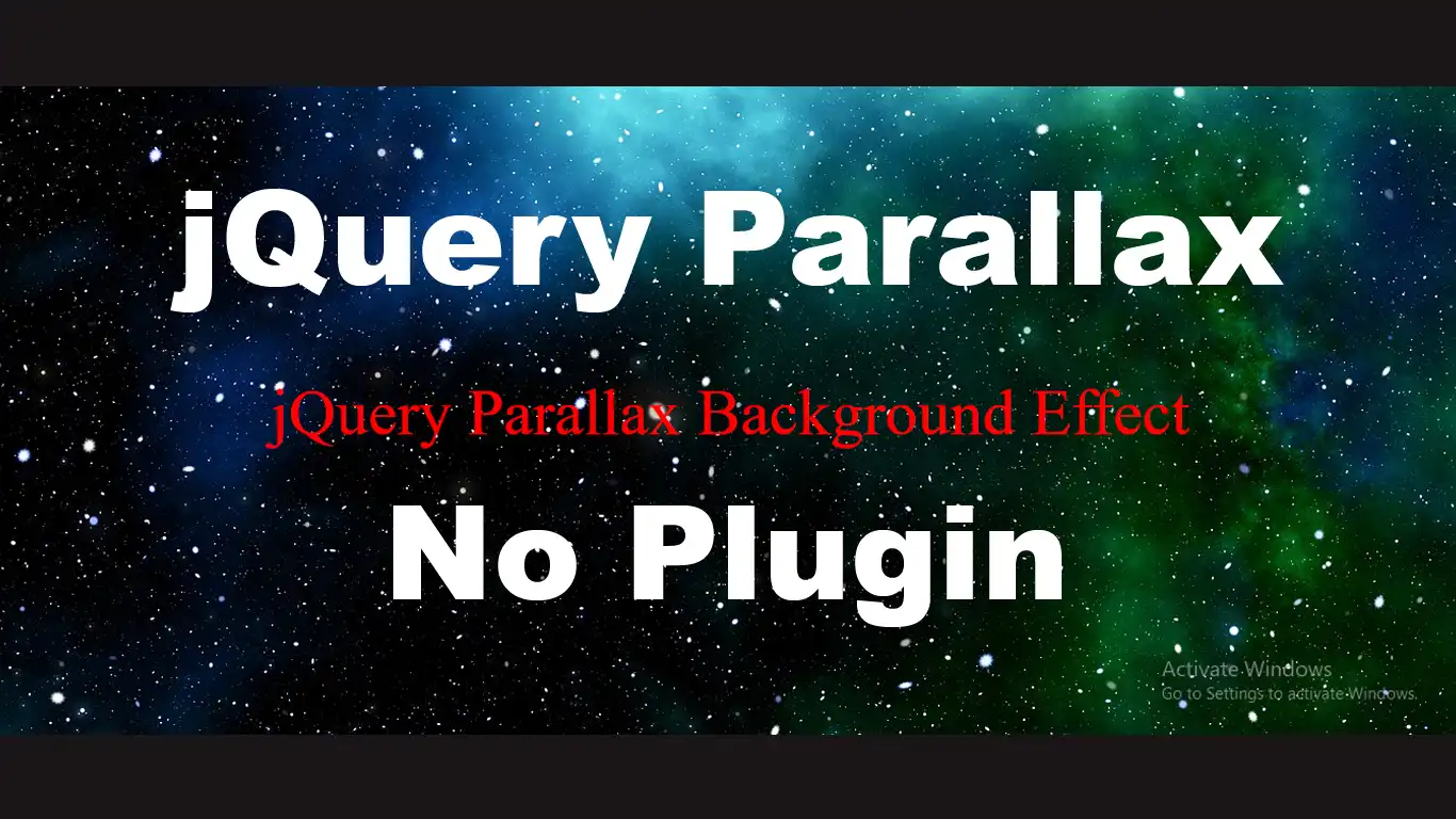 Parallax Animation Effect Using Custom jQuery