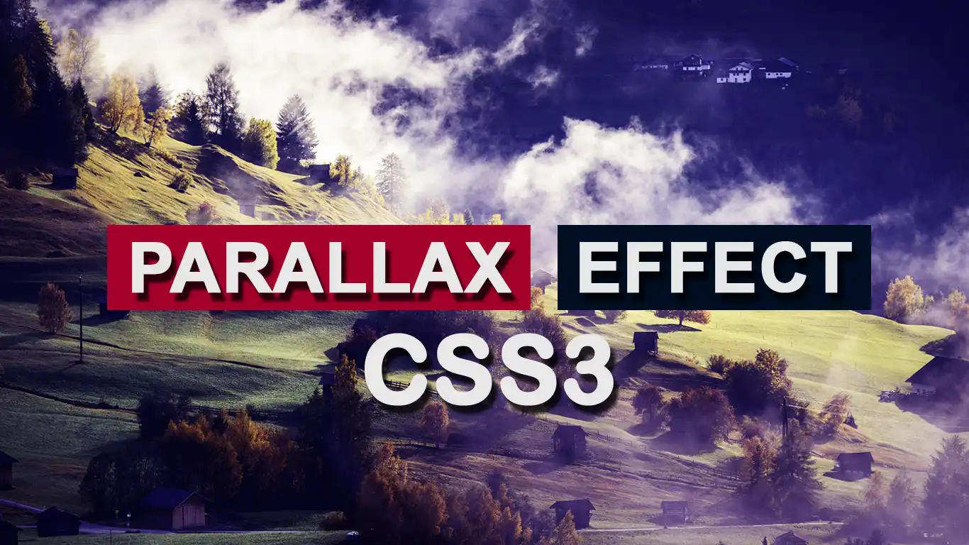 Create Parallax Effect using pure CSS | Without JavaScript create parallax animation effect