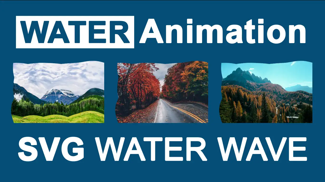 Create Water Wave animation using CSS and SVG