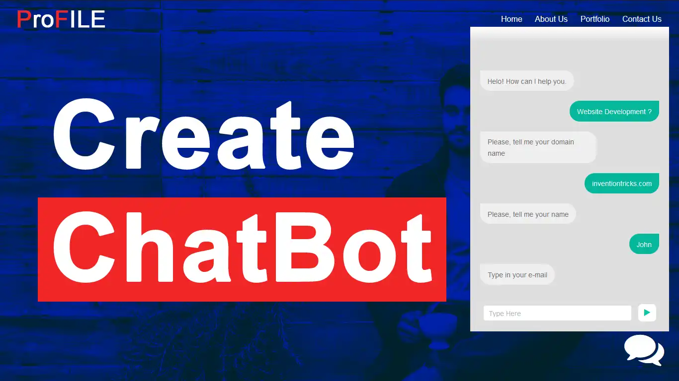 How Create ChatBot for Website using jQuery
