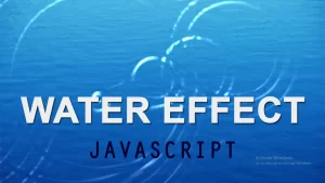 Water Effect on Image Hover using ripple js