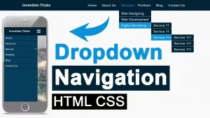 Responsive Navigation Bar With Multilabel Dropdown using Only HTML & CSS | Dropdown Menu CSS