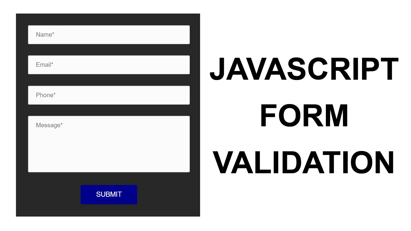 Form Validation using HTML5 and JavaScript