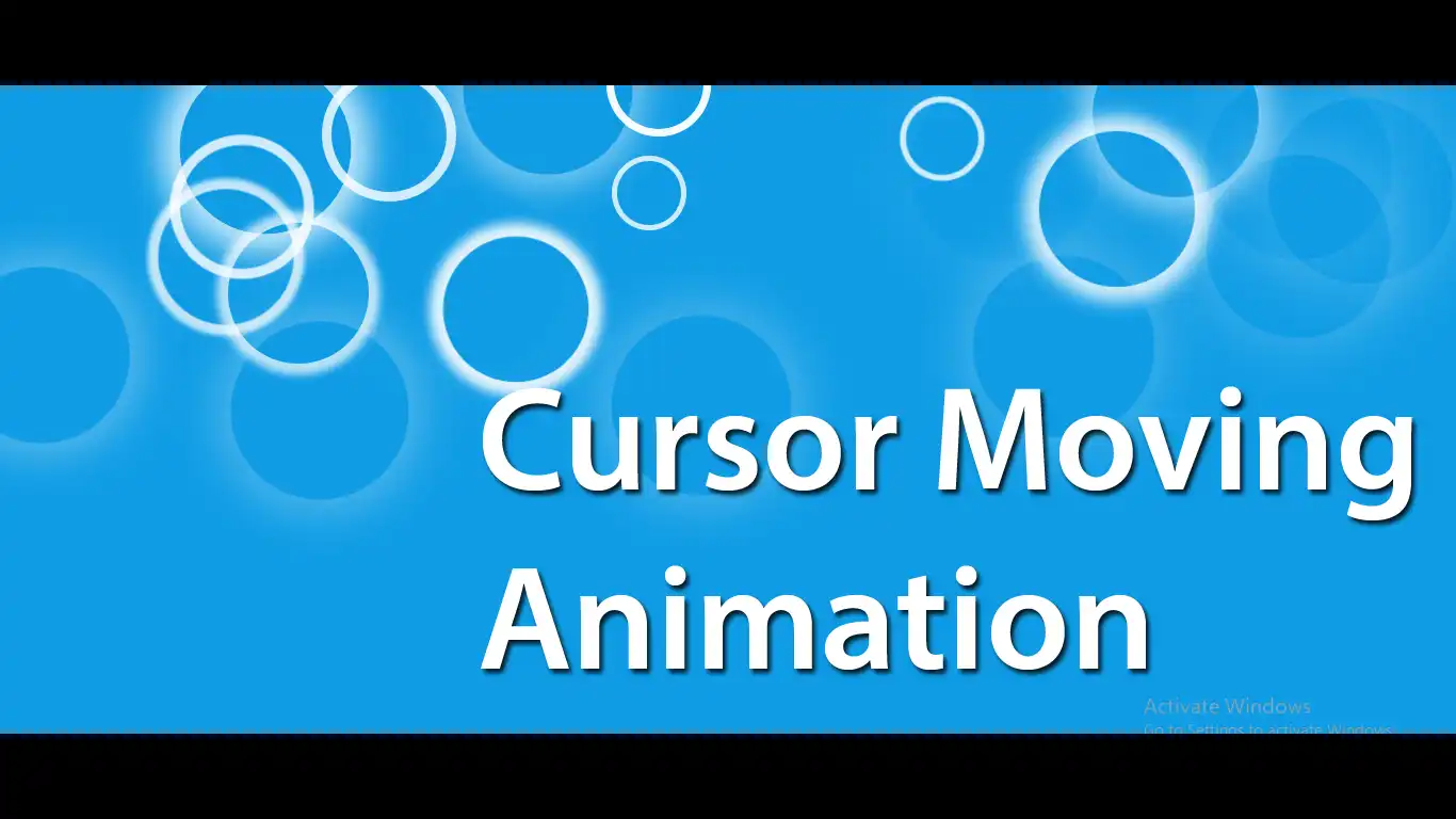 Cursor Moving Bubbles Animation Effect in jQuery