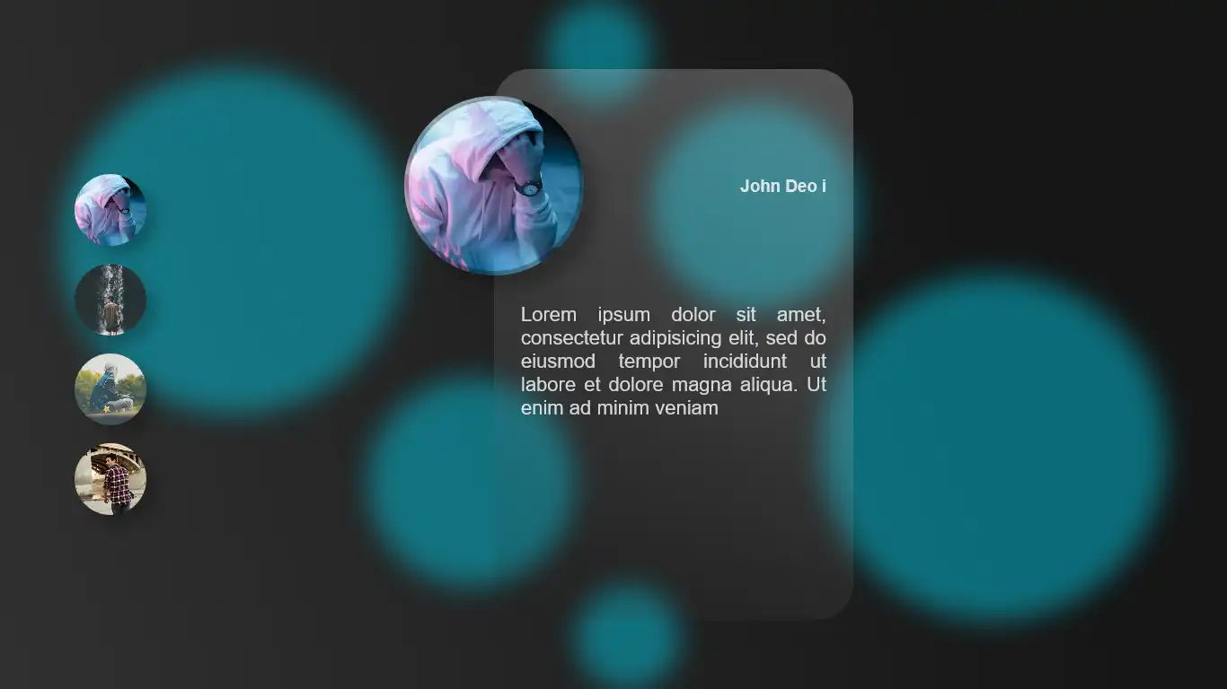 Card 3D Animation Effect Using HTML CSS and JavaScript