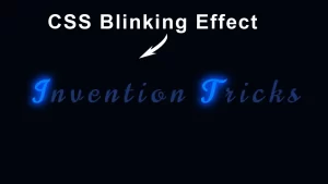 Best way to Text Animation Effect Using CSS Text Blinking Effect CSS