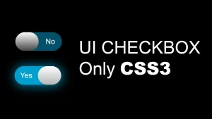How to create UI checkbox using HTML and CSS
