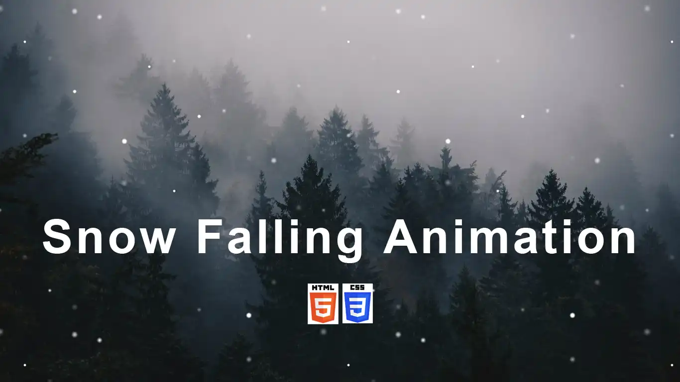 Snow falling animation using CSS
