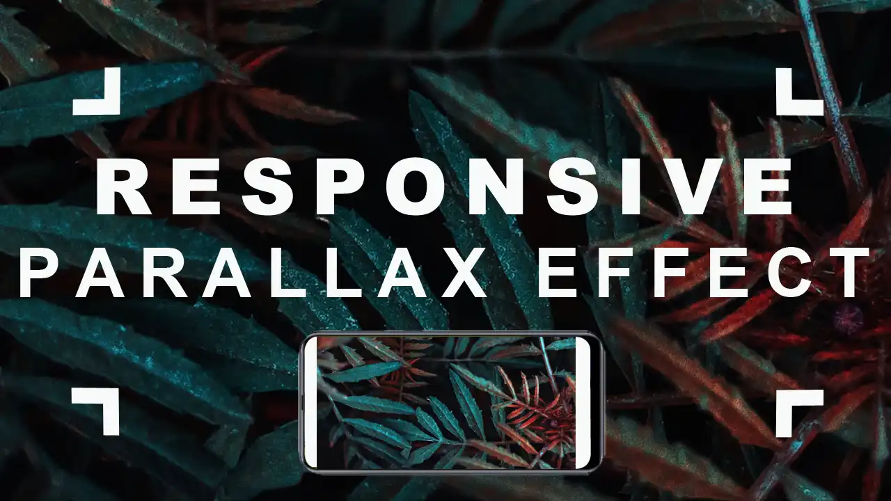 Responsive parallax effect using HTML CSS and JavaScript