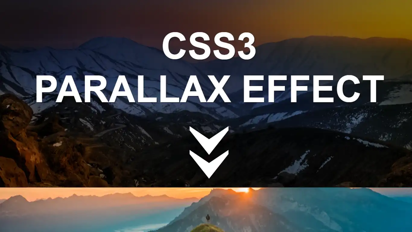 How to create parallax effect using only HTML and CSS parallax effect