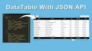 jQuery DataTable with AJAX JSON data API