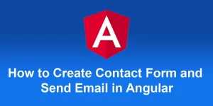 How to create Angular contact form and send email